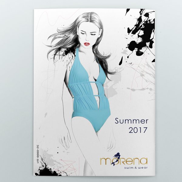 Fashion illustrations for a swimwear catalogue